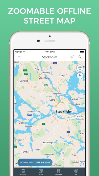 Stockholm Travel Guide with Offline Street Map screenshot 3