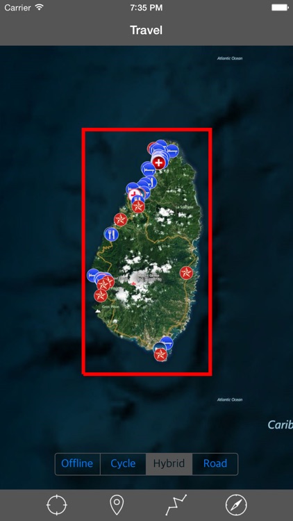 SAINT LUCIA – GPS Travel Map Offline Navigator