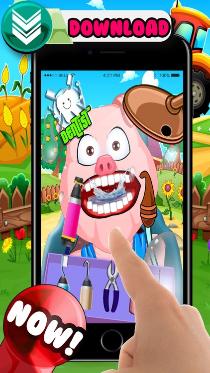 Pig Dentist Game: Fix Cavities