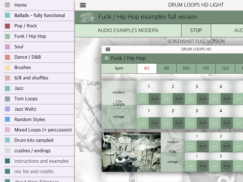 Drum Loops HD Light screenshot 4