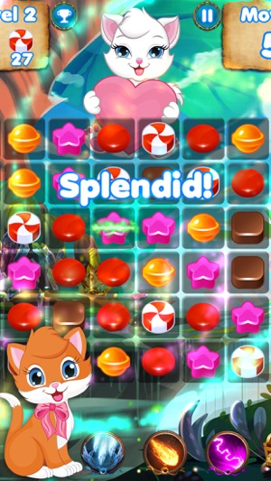 小猫粉碎 - 益智游戏与糖果和猫(圖3)-速報App