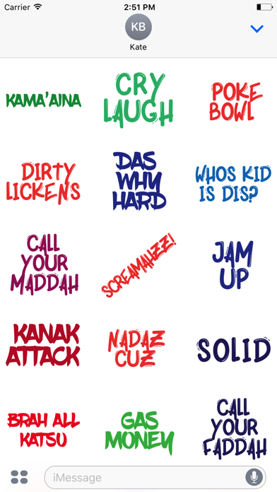 How to cancel & delete Hawaii Slang Sticker Pack 2 from iphone & ipad 2