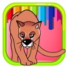Panther Cartoon Coloring Book Of Tiger