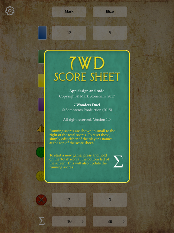 7WD Score Sheet App voor iPhone, iPad en iPod touch AppWereld