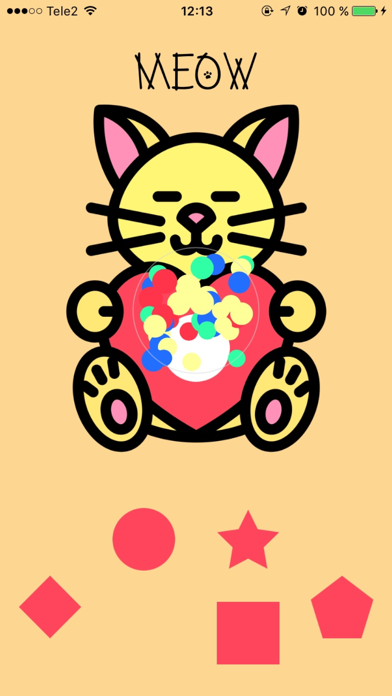 MEOW - learning shapes - kids & toddlers gameのおすすめ画像2
