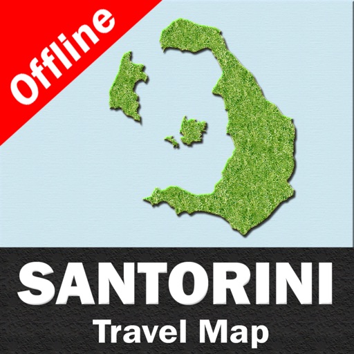 SANTORINI (GREECE) – Travel Map Offline Navigator