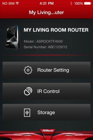 ASRock Router screenshot 2