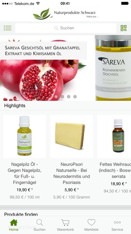 Naturprodukte Schwarz - Online shop