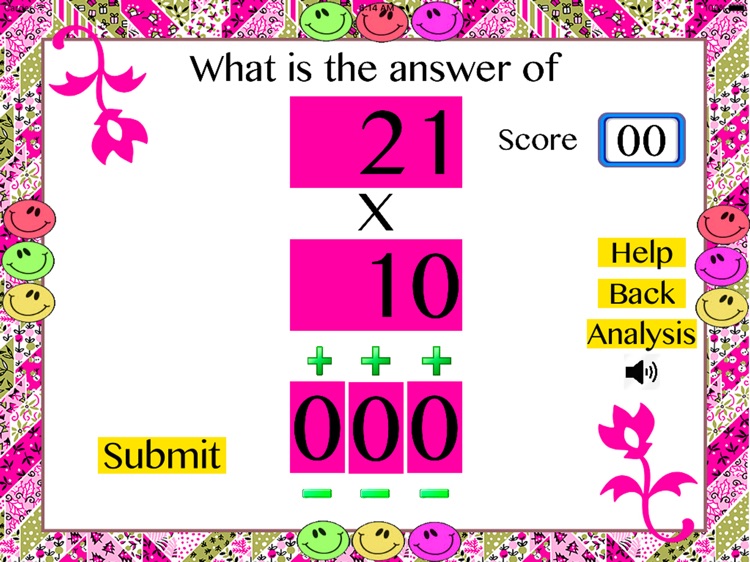 Multiplication by/upto