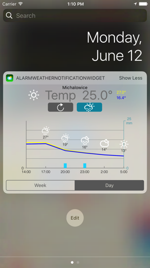 Alarm Weather Widget