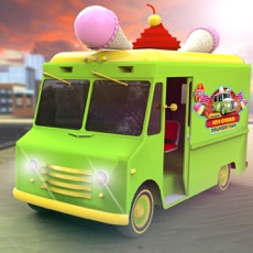 Activities of Summer Ice Cream Delivery Van