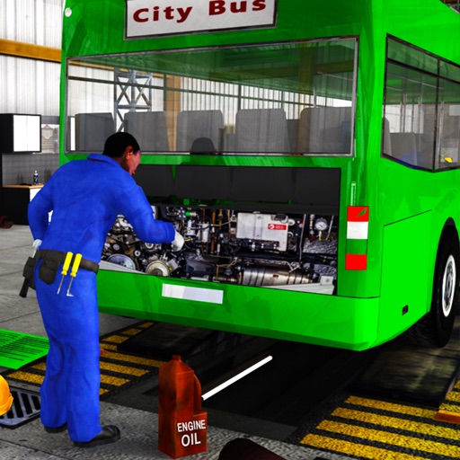 Real Bus Mechanic Simulator 3D Car Garage Workshop Icon