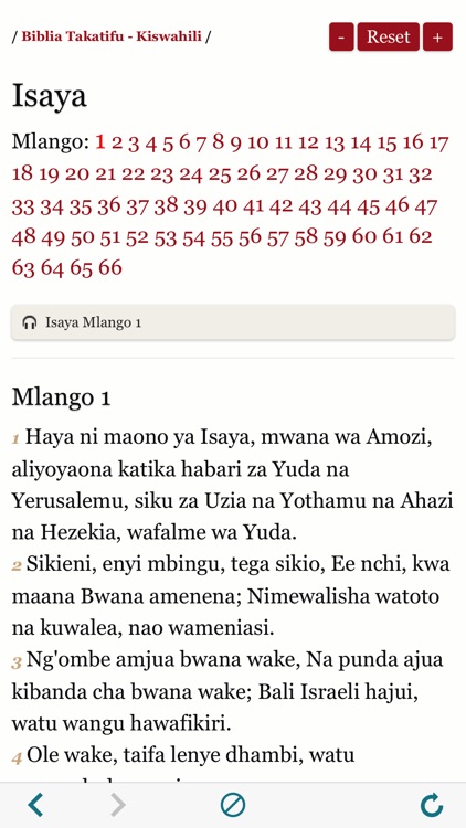 Biblia Takatifu : Bible in Swahili Audio book screenshot-4