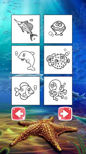 Aquatic Coloring E-Book-Ocean Animals Paint Pages(圖2)-速報App