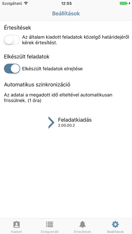 Feladatkiadás screenshot-3