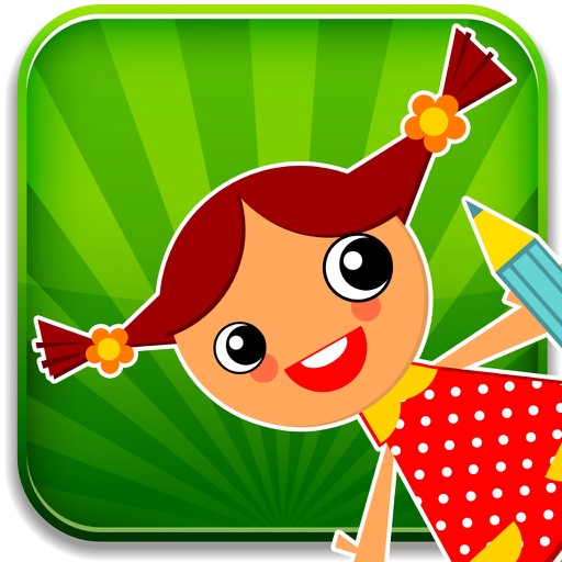 Toddler kids learning with 3 in 1 educational game icon