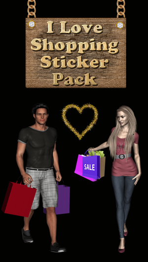 I Love Shopping Sticker Pack for iMessage(圖1)-速報App