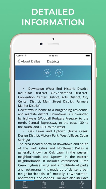 Dallas Travel Guide with Offline Street Map screenshot-3