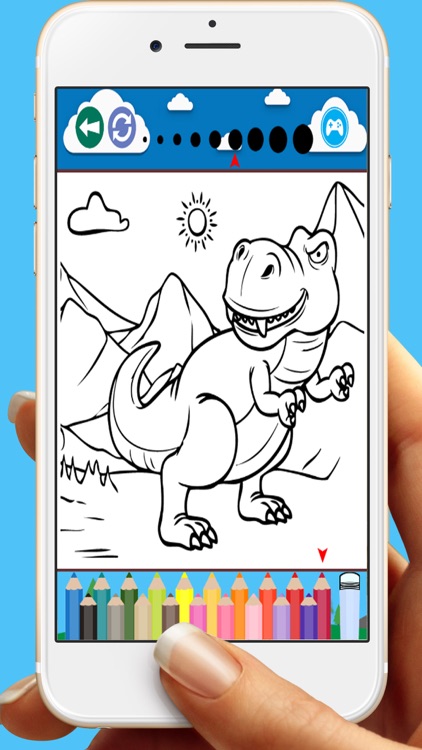 Coloring Book Dinosaurs  Games For Kids