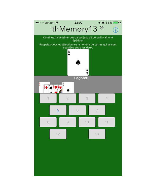 Screenshot #4 pour thMemory13 Mémoire13