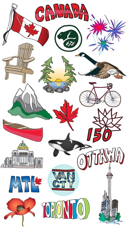 Canada 150 Stickers