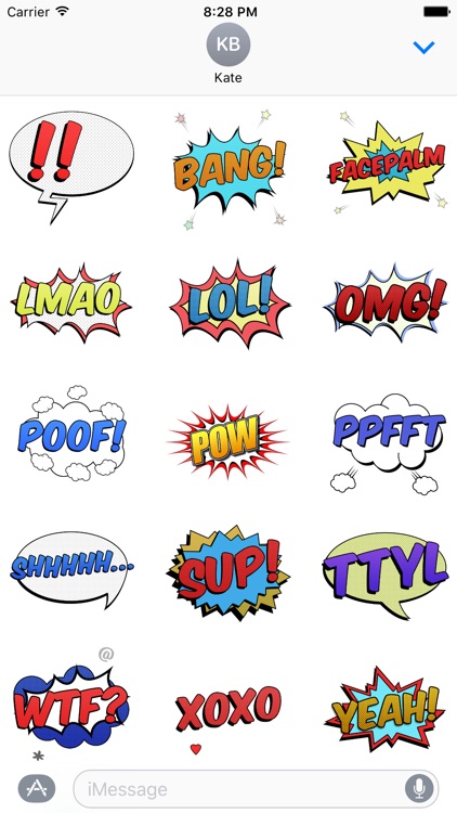 Comic Blast Animated Stickers
