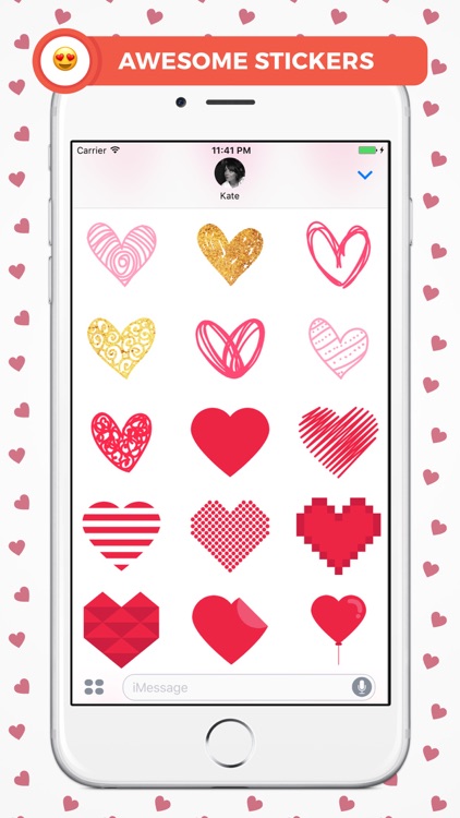 Hearts Stickers for iMessage