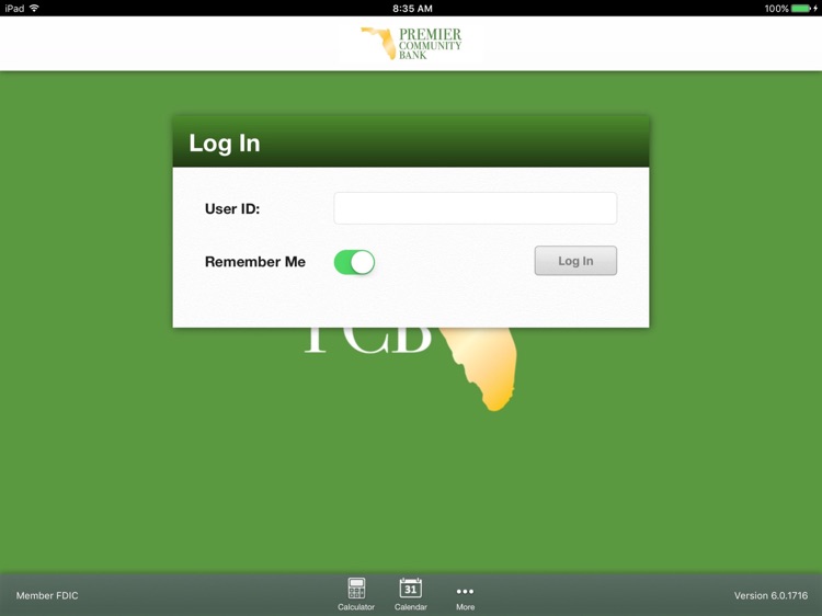 Premier Community Bank of Florida Mobile for iPad