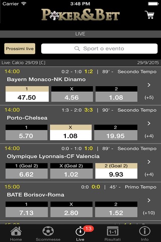 Pokerbet Scommesse Sportive screenshot 2