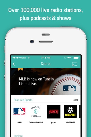 TuneIn Radio: Music & Sports screenshot 2