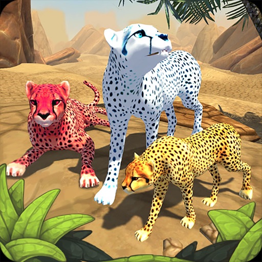 Cheetah Family Sim - Wild Africa Cat Simulator 3D icon