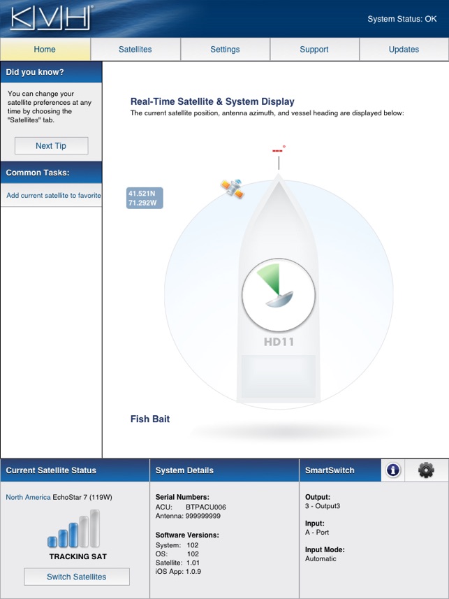 KVH TracVision HD-11 for iPad