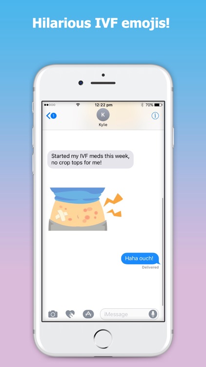 emojIVF: IVF Emoji & Stickers for Women doing IVF