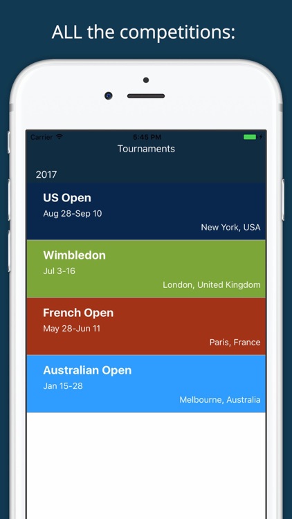 Tennis Scores+ for Washington Citi Open Tournament