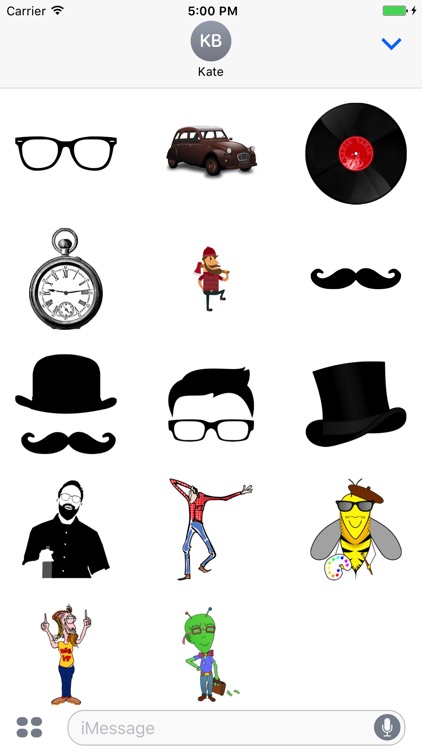 Ultra Hipster Stickers