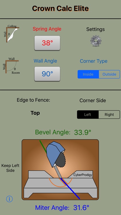 Crown Calc Elite - Crown Molding Calculator