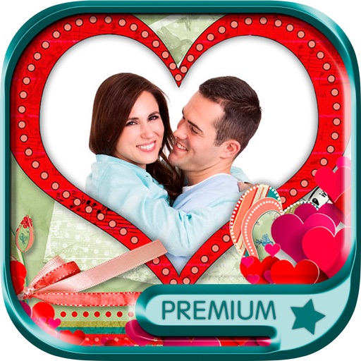 Photomontage love frames Photo editor - Premium