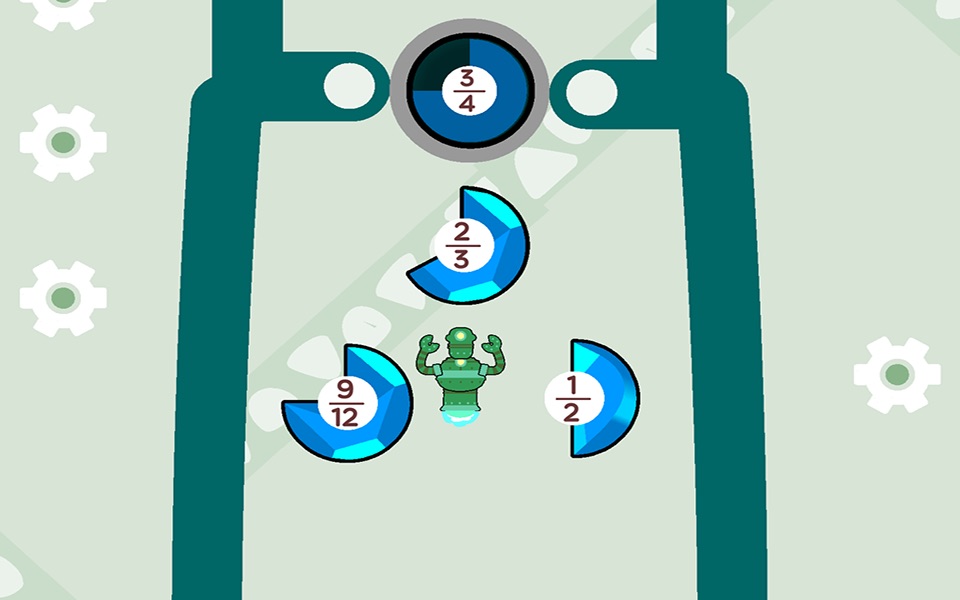 Robo Math Fractions Lite screenshot 4