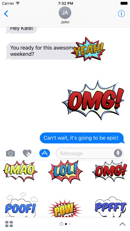 Comic Blast Animated Stickers