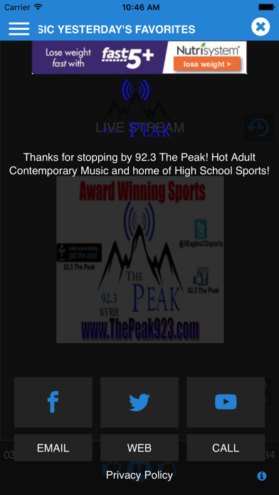 How to cancel & delete KVRH-FM 92.3 The Peak from iphone & ipad 3