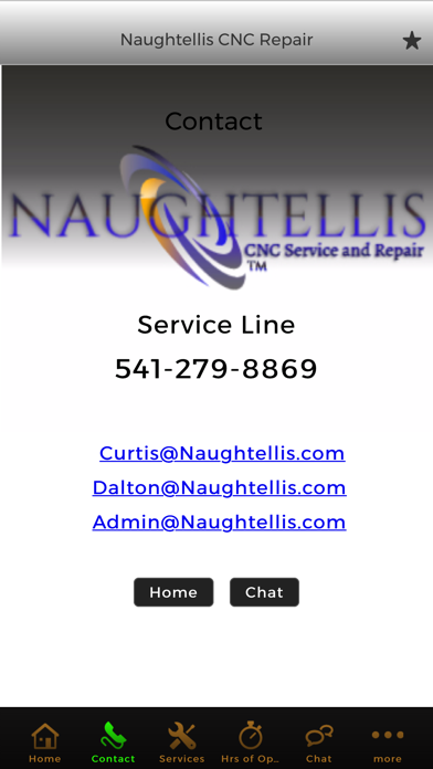Naughtellis CNC Service App screenshot 2
