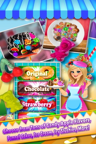 Theme Park Fair Food Maker Candy Dessert Cook Game screenshot 2