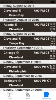 cleveland football - radio, scores & schedule problems & solutions and troubleshooting guide - 4