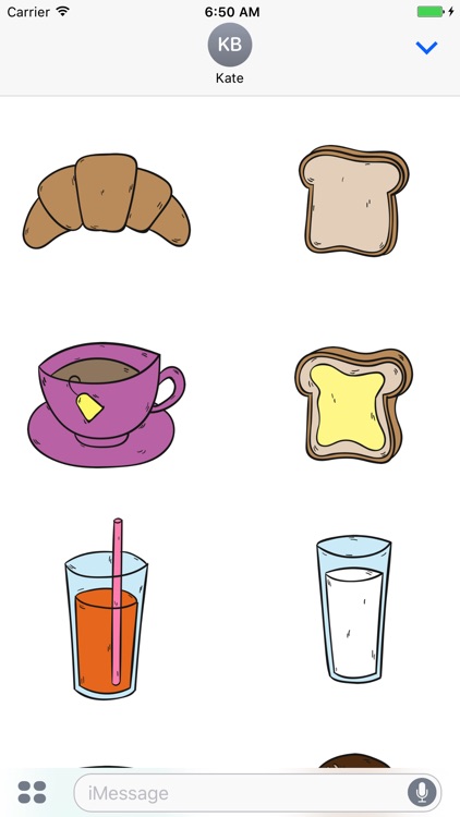 Breakfast Stickers for iMessage