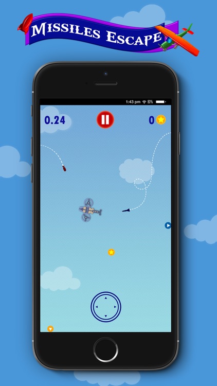 Missiles Escape: Tap joystick Defense