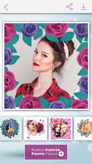 Purple Flower Photo Frames(圖1)-速報App