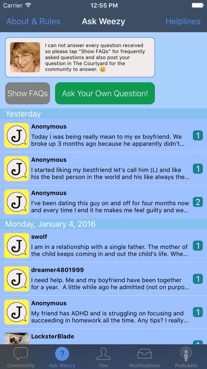 Ask Weezy: And Each Other