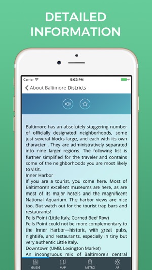 Baltimore Travel Guide with Offline Street Map(圖4)-速報App