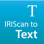 IRIScan to Text