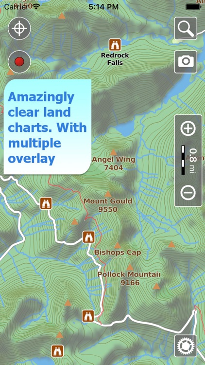 Trails of Glacier NP - GPS and Topo Maps Hiking